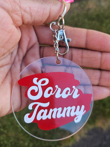 DST Soror Purse Charm/Keychain