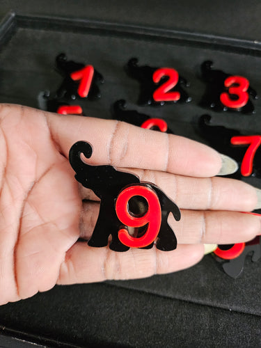 Elephant Line Number Pin