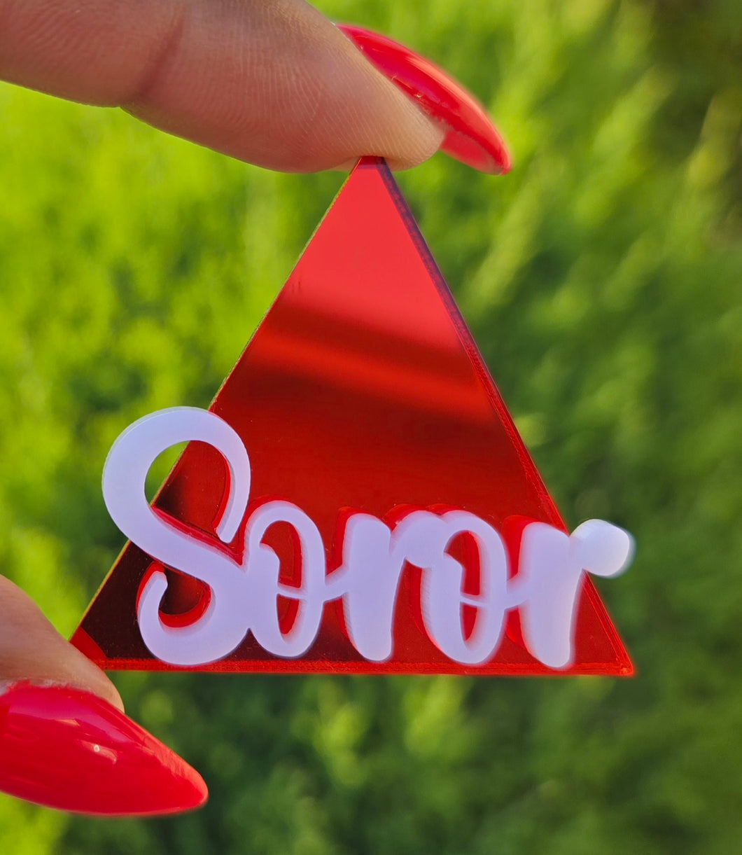 Mirrored Soror Pin