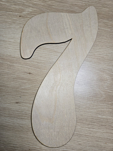 DIY Wooden Jumbo Number