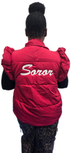 Load image into Gallery viewer, "Soror" Ruffle Vest