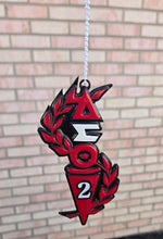 Load image into Gallery viewer, Custom Torch of Wisdom - Car Mirror Hanger