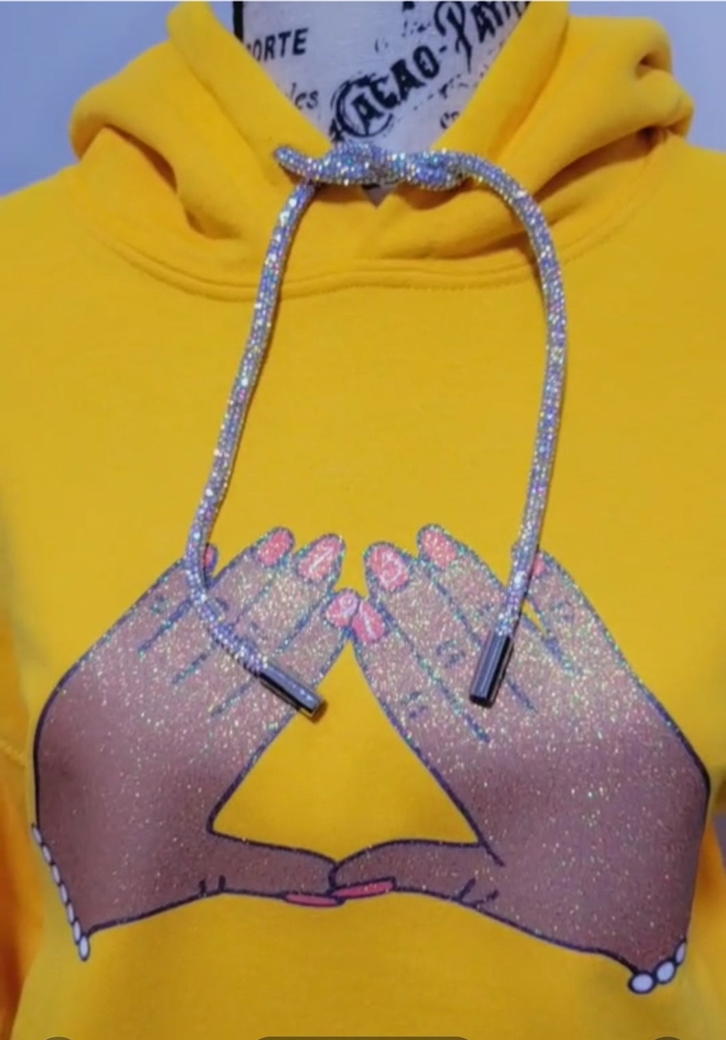 Mids & Pearls Bling Hoodie